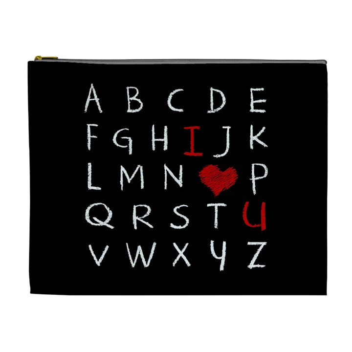 Love Alphabet Cosmetic Bag (XL)