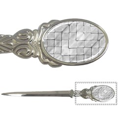 Silver Grid Pattern Letter Openers by dflcprints