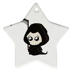 Cute Grim Reaper Ornament (star) by Valentinaart