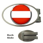 Austria Country Nation Flag Money Clips (Oval)  Front