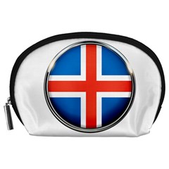 Iceland Flag Europe National Accessory Pouches (large)  by Nexatart