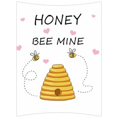 Bee Mine Valentines Day Back Support Cushion by Valentinaart