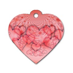 Heart Love Friendly Pattern Dog Tag Heart (two Sides) by Nexatart