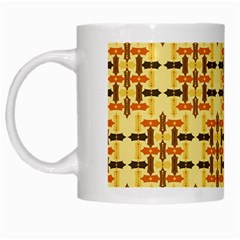 Ethnic Traditional Vintage Background Abstract White Mugs by Nexatart