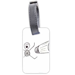 Violence Concept Drawing Illustration Small Luggage Tags (one Side)  by dflcprints