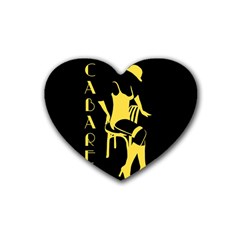 Cabaret Heart Coaster (4 Pack)  by Valentinaart