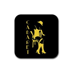 Cabaret Rubber Square Coaster (4 Pack)  by Valentinaart
