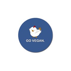 Go Vegan - Cute Chick  Golf Ball Marker by Valentinaart