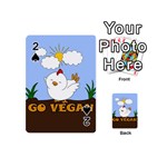 Go Vegan - Cute Chick  Playing Cards 54 (Mini) 
