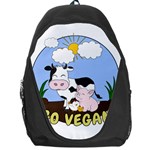 Friends Not Food - Cute Pig and Chicken Backpack Bag