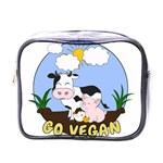 Friends Not Food - Cute Cow, Pig and Chicken Mini Toiletries Bags