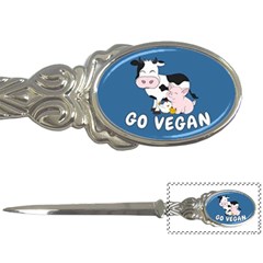 Friends Not Food - Cute Cow, Pig And Chicken Letter Openers by Valentinaart