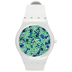 Moonlight On The Leaves Round Plastic Sport Watch (m) by jumpercat
