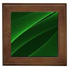 Background Light Glow Green Framed Tiles by Nexatart