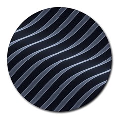 Metal Steel Stripped Creative Round Mousepads by Nexatart