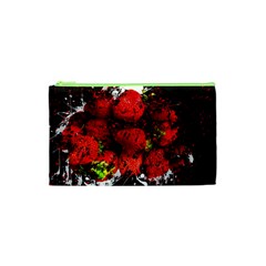Strawberry Fruit Food Art Abstract Cosmetic Bag (xs) by Nexatart