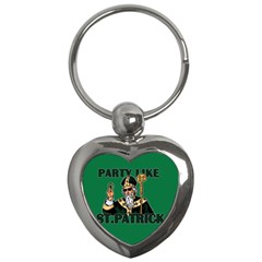  St  Patricks Day  Key Chains (heart)  by Valentinaart