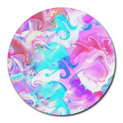 Background Art Abstract Watercolor Pattern Round Mousepads by Nexatart