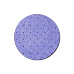 Dot Blue Rubber Round Coaster (4 pack)  Front