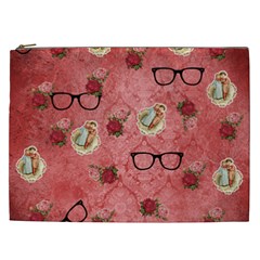 Vintage Glasses Rose Cosmetic Bag (xxl)  by snowwhitegirl
