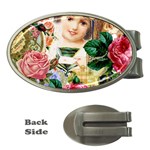 Little Girl Victorian Collage Money Clips (Oval) 