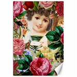 Little Girl Victorian Collage Canvas 20  x 30  