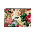 Little Girl Victorian Collage Cosmetic Bag (Large) 