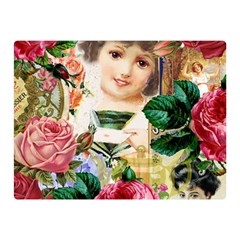 Little Girl Victorian Collage Double Sided Flano Blanket (mini)  by snowwhitegirl