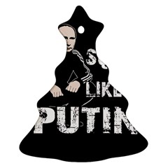 Squat Like Putin Christmas Tree Ornament (two Sides) by Valentinaart