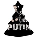 Squat like Putin Christmas Tree Ornament (Two Sides) Front