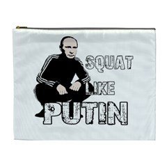 Squat Like Putin Cosmetic Bag (xl) by Valentinaart