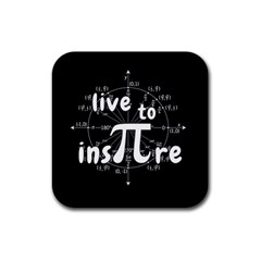 Pi Day Rubber Coaster (square)  by Valentinaart
