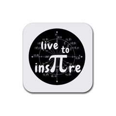 Pi Day Rubber Coaster (square)  by Valentinaart