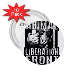 Animal Liberation Front - Chimpanzee  2 25  Buttons (10 Pack)  by Valentinaart