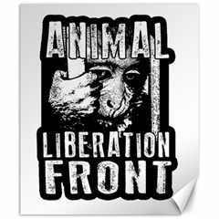 Animal Liberation Front - Chimpanzee  Canvas 20  X 24   by Valentinaart
