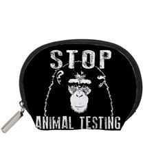 Stop Animal Testing - Chimpanzee  Accessory Pouches (small)  by Valentinaart