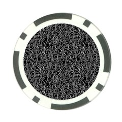 Elio s Shirt Faces In White Outlines On Black Crying Scene Poker Chip Card Guard (10 Pack) by PodArtist