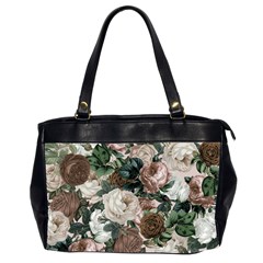 Rose Bushes Brown Office Handbags (2 Sides)  by snowwhitegirl