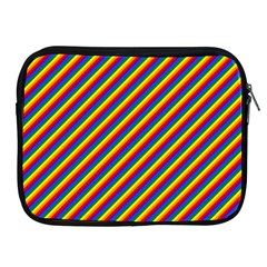 Gay Pride Flag Candy Cane Diagonal Stripe Apple Ipad 2/3/4 Zipper Cases by PodArtist