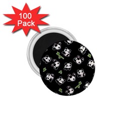 Panda Pattern 1 75  Magnets (100 Pack)  by Valentinaart
