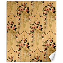 Vintage Floral Pattern Canvas 16  X 20   by paulaoliveiradesign