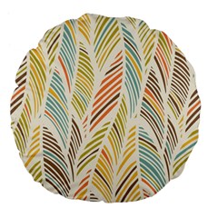 Decorative  Seamless Pattern Large 18  Premium Flano Round Cushions by TastefulDesigns