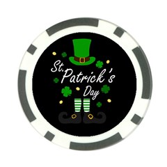 St Patricks Leprechaun Poker Chip Card Guard by Valentinaart