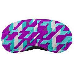 Fabric Textile Texture Purple Aqua Sleeping Masks by Nexatart