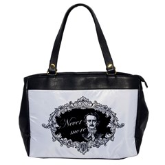 Edgar Allan Poe  - Never More Office Handbags by Valentinaart