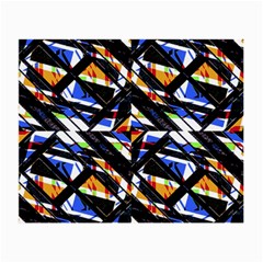 Multicolor Geometric Abstract Pattern Small Glasses Cloth by dflcprints