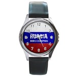 Football World Cup Round Metal Watch