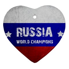 Football World Cup Ornament (heart) by Valentinaart