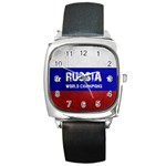Football World Cup Square Metal Watch
