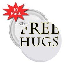 Freehugs 2 25  Buttons (10 Pack) 